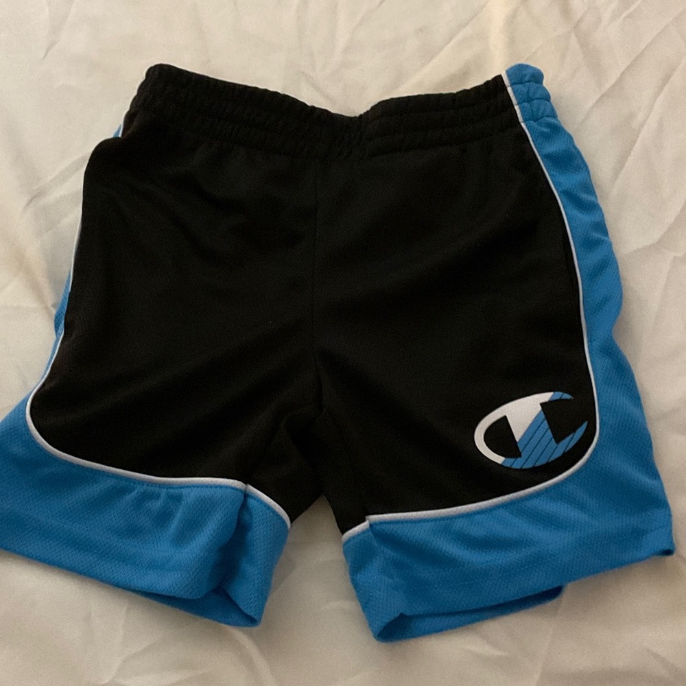 Champion Kids' Black and Blue Athletic Shorts